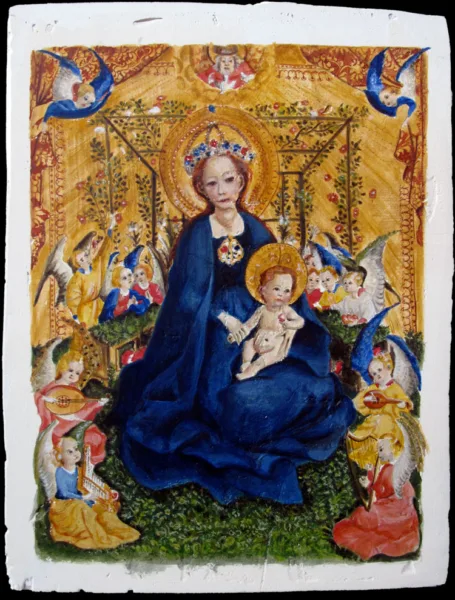 Mary In Her Garden