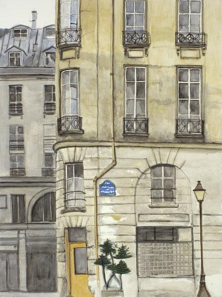 Montorgueil, Paris. Acrylic on canvas. SOLD