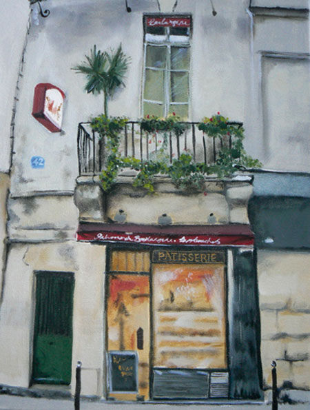 No 42 Rue Dauphine, St Germain Paris. Oil on canvas. SOLD