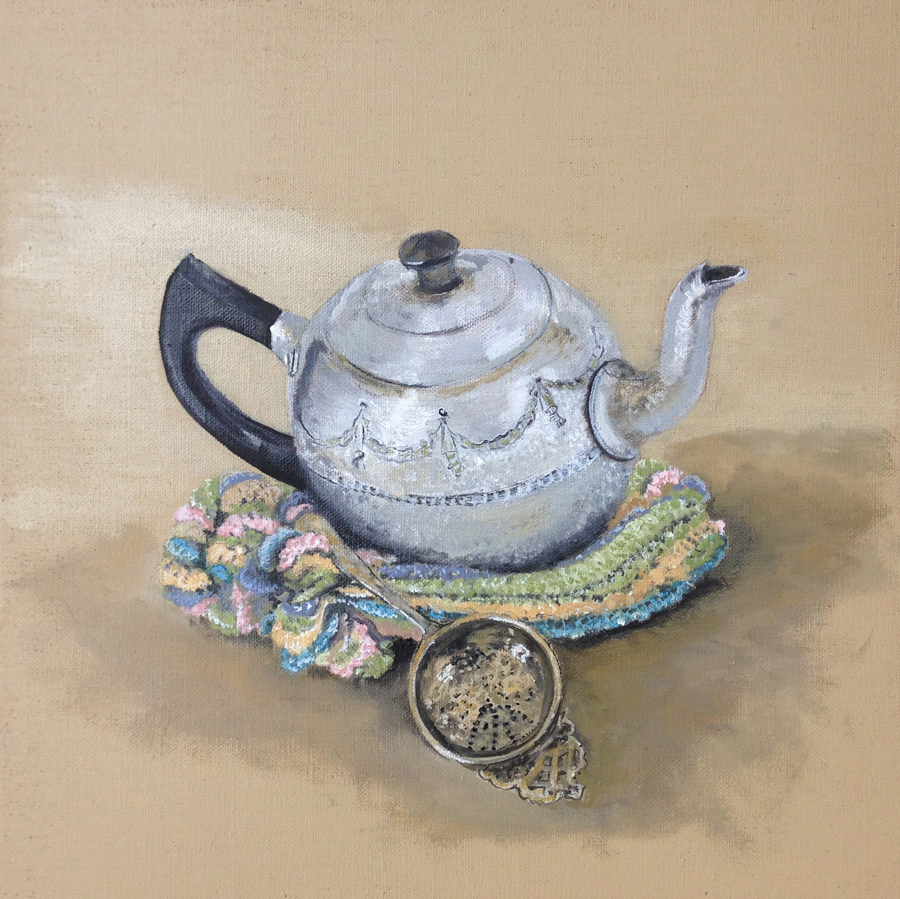 Teapot,-cosy-&-strainer