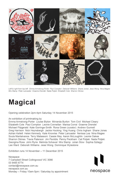 Magical exhibition invitation
