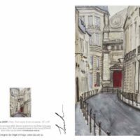 Greeting Card: Marais Rue 2006, Paris by Soula Mantalvanos - Image 2
