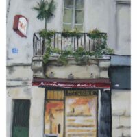 Greeting Card: No 42 Rue Dauphine, Saint-Germain, Paris 2007 by Soula Mantalvanos