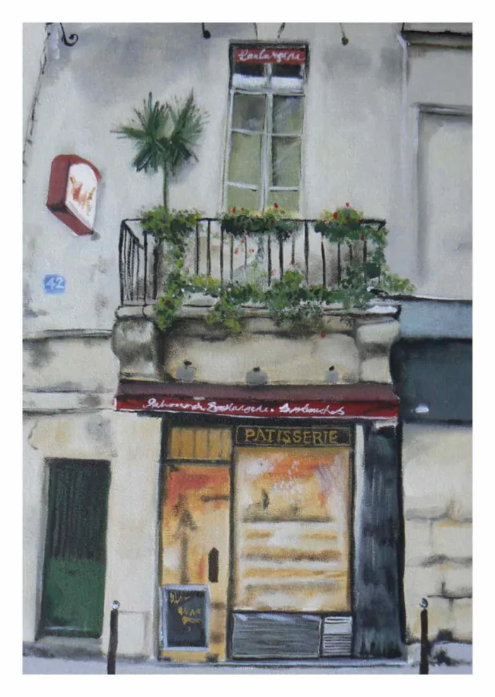 Greeting Card: No 42 Rue Dauphine, Saint-Germain, Paris 2007 by Soula Mantalvanos