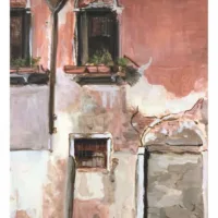 Greeting Card: Fondamenta Cannaragio, Venice 2018 by Soula Mantalvanos
