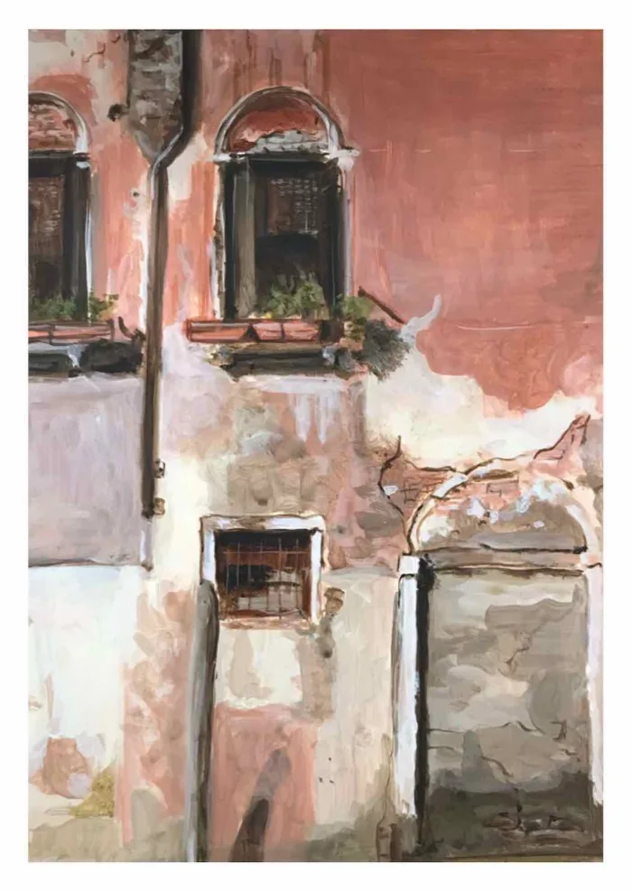 Greeting Card: Fondamenta Cannaragio, Venice 2018 by Soula Mantalvanos