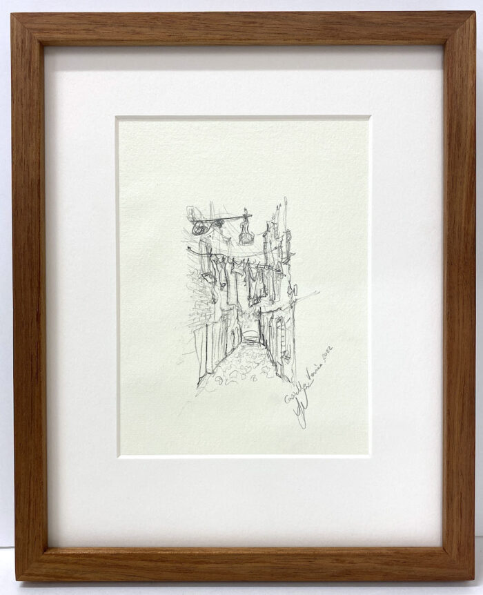 Soula Mantalvanos Castello Venice graphite drawing paper size 27 x 18cm $580f