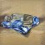 Soula Mantalvanos Gentlemen's Flask & Towel 2021 oil on linen panel 30 x 30cm $1200 uf