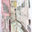 Soula Mantalvanos Ponte de le Veste Venezia 2022 watercolour on sketch Aug 2022 $550 uf