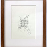 Soula Mantalvanos Rio dei Barcaroli, Venice graphite drawing paper size 27 x 18cm $580f