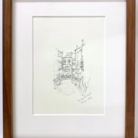 Soula Mantalvanos Rio dei Barcaroli, Venice graphite drawing paper size 27 x 18cm $580f