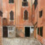 Soula Mantalvanos (near) Rio De La pergola Venezia 2022 18 x 13cm acrylic and conte on panel f $890