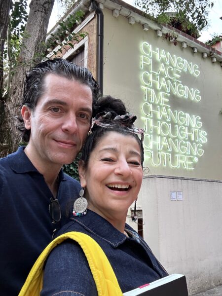 Theo and Soula at the Guggenheim Venice, 2024